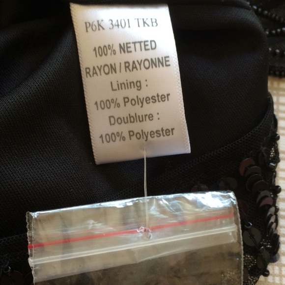 .Parker NWT Hand made  Black Beaded Top - Picture 9 of 9